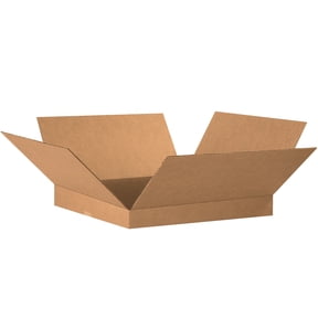 Box Partners Flat Corrugated Boxes 20" x 20" x 2" Kraft 20/Bundle 20202