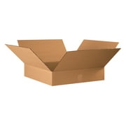 Box Partners Flat Corrugated Boxes 22 x 22 x 4 Kraft 10/Bundle 22224
