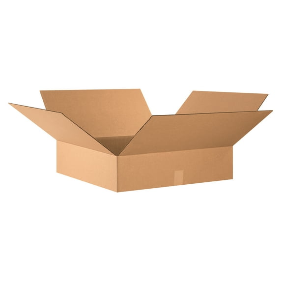 Box Partners Flat Corrugated Boxes 24" x 24" x 6" Kraft 10/Bundle 24246