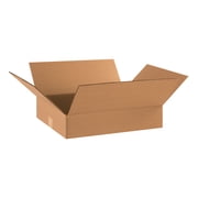 Box Partners Flat Corrugated Bxs,18x14x4,Kraft,25/BDL - BXP 18144