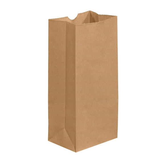 Box Partners Grocery Bags 4 3/4" x 2 15/16" x 8 9/16" Kraft 500/Case BGG115K