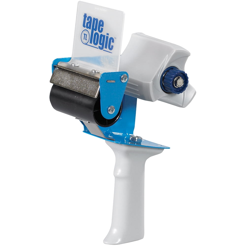 The Packaging Wholesalers Tape Logic Industrial Carton Sealing Tape Dispenser 3" Blue/White 1/Each