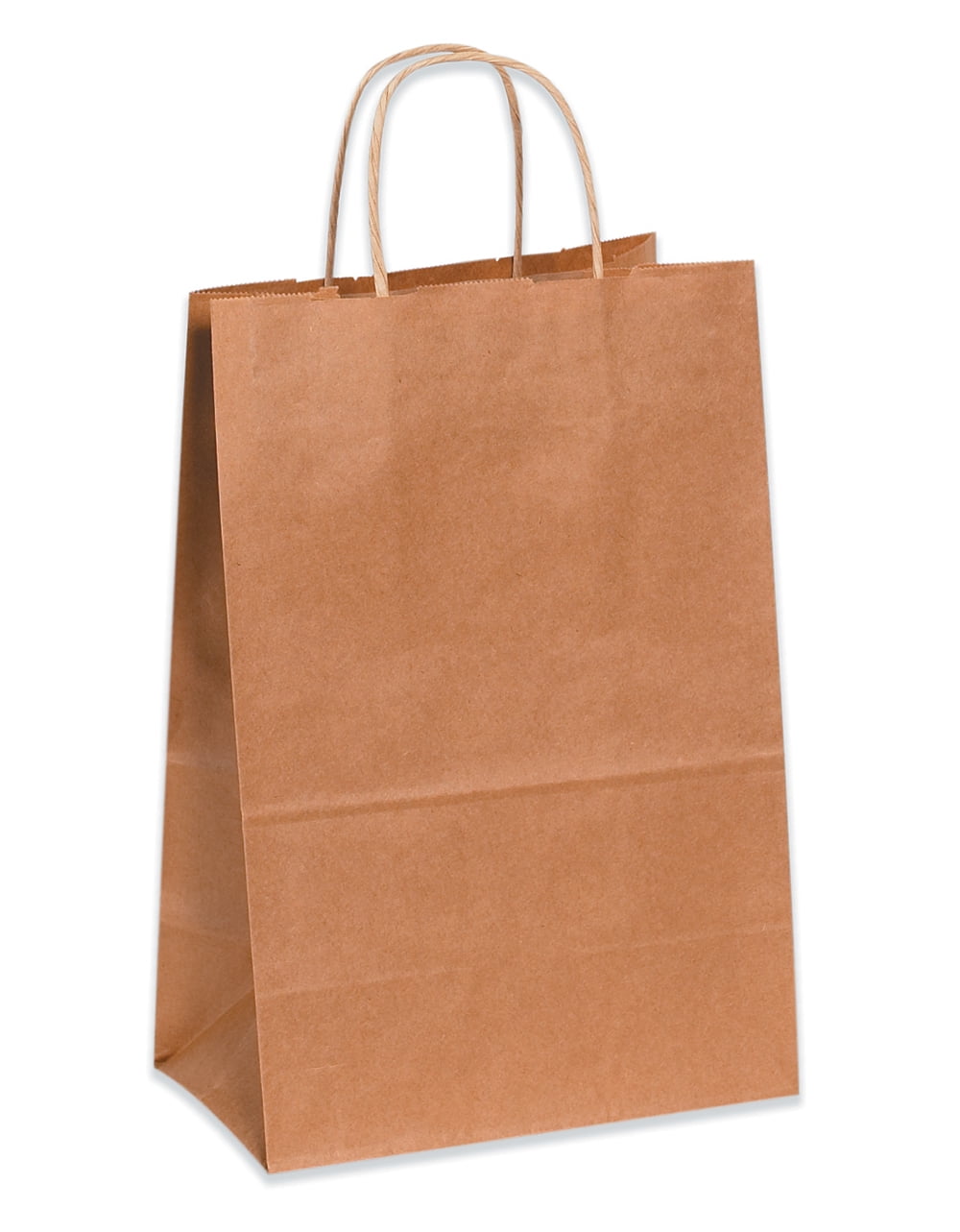 Box Partners Paper Shopping Bags 10" x 5" x 13" Kraft 250/Case BGS104K