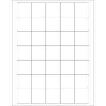 Box Partners Laser Labels Rectangle 1 1/2" x 1 1/2" White 3500/Case LL108