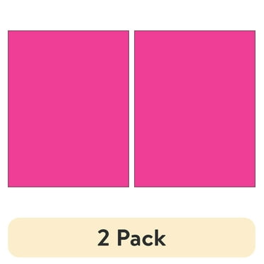 (2 pack) Box Partners LL185PK 8.5 x 11 in. Fluorescent Pink Rectangle Laser Labels - Pack of 100