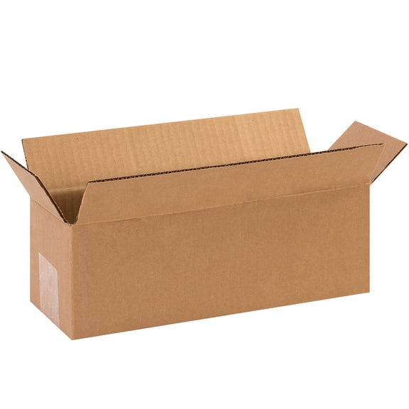 Box Partners Long Corrugated Boxes 12" x 4" x 4" Kraft 25/Bundle 1244