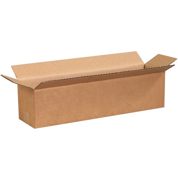 Box Partners Long Corrugated Boxes 16" x 4" x 4" Kraft 25/Bundle 1644