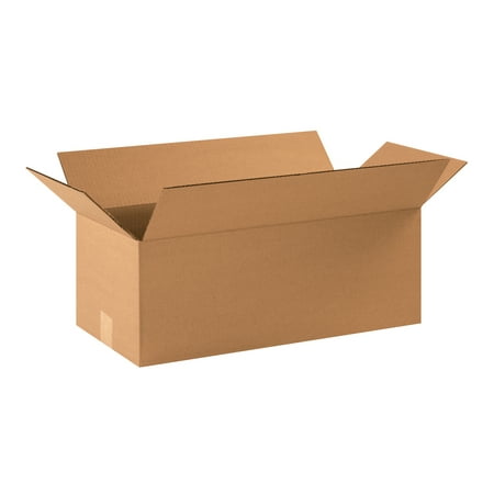 Box Partners Long Corrugated Boxes 22" x 10" x 8" Kraft 20/Bundle 22108