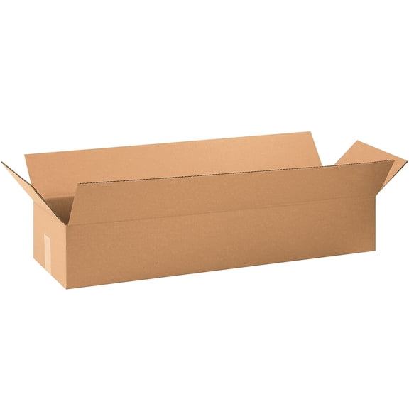 Box Partners Long Corrugated Boxes 32" x 10" x 6 1/2" Kraft 20/Bundle 32106
