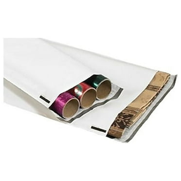 Box Partners Long Poly Mailers 9 1/2" x 45" White 50/Case LPM945