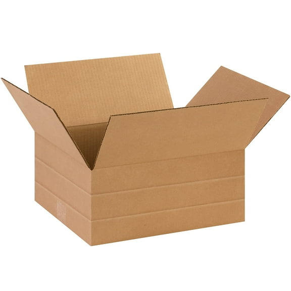 Box Partners Multi-Depth Corrugated Boxes 14" x 10" x 6" Kraft 25/Bundle MD14106