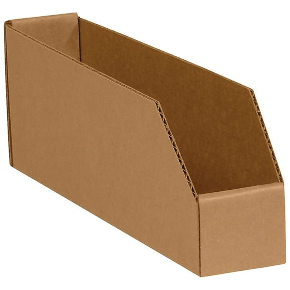 Box Partners Open Top Bin Boxes 2" x 9" x 4-1/2" Kraft 25/Bundle BINBIN29K