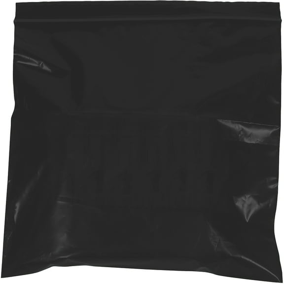 Box Partners PB3550BK 3 x 5 in. 2 Mil Black Reclosable Poly Bags - Pack of 1000