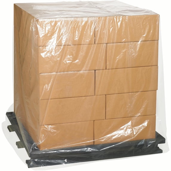 Office Depot® Brand 2 Mil Clear Pallet Covers 58" x 43" x 76", Box of 50
