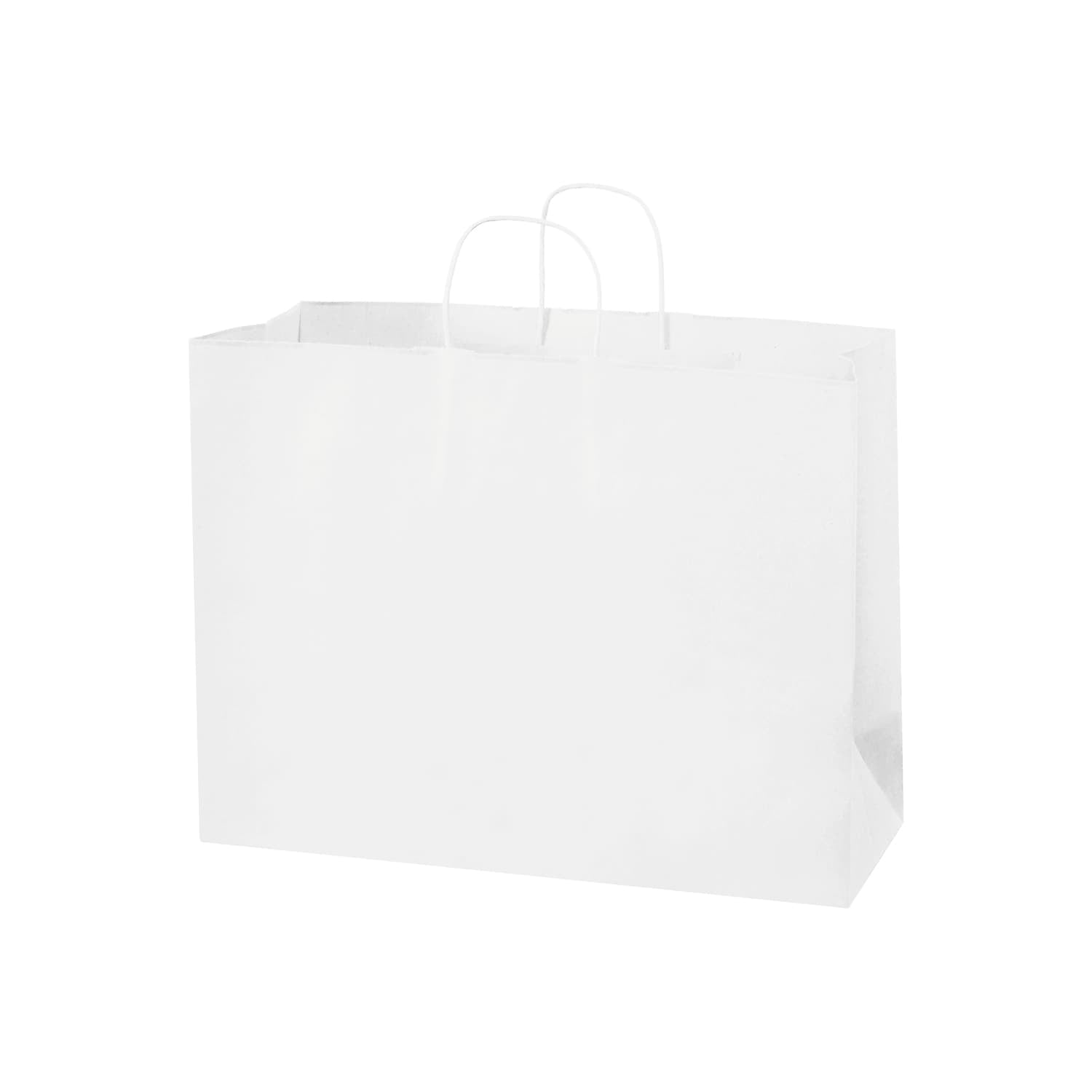 Box Partners Paper Shopping Bags 16" x 6" x 12" White 250/Case BGS108W