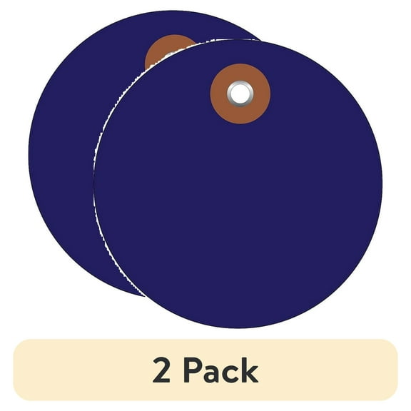 (2 pack) Box Partners Plastic Circle Tags 3" Blue 100/Each G26076