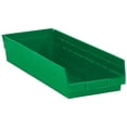 thumbnail image 1 of Box Partners Plastic Shelf Bin Boxes 17 7/8" x 6 5/8" x 4" Green 20/Case BINPS112G, 1 of 1