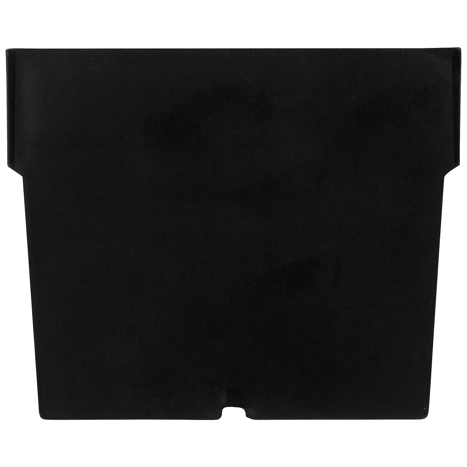 Box Partners Plastic Shelf Bin Dividers 5 1/4" x 3" Black 50/Case BINDS53