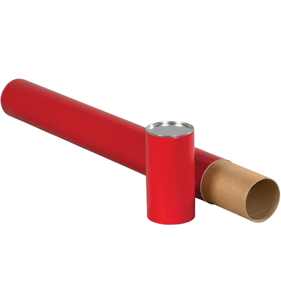 Box Partners Premium Telescoping Tubes 3" x 36" Red 24/Case TT3036