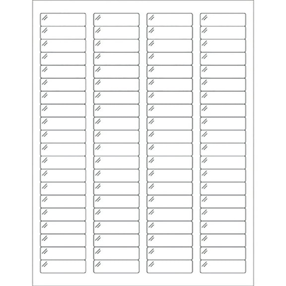Office Depot® Brand Crystal Clear Rectangle Laser Labels, LL235CC, 1 3/4" x 1/2", Pack Of 8,000