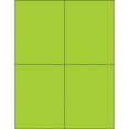 thumbnail image 1 of Box Partners Rectangle Laser Labels 4 1/4" x 5 1/2" Fluorescent Green 400/Case LL183GN, 1 of 1