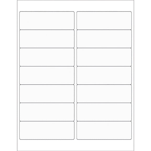Office Depot® Brand Rectangle Laser Labels, LL222CL, 4" x 1 3/8", Clear, Pack Of 1,400