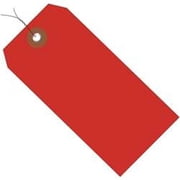 Box Partners Red Plastic Shipping Tags - Pack of 100
