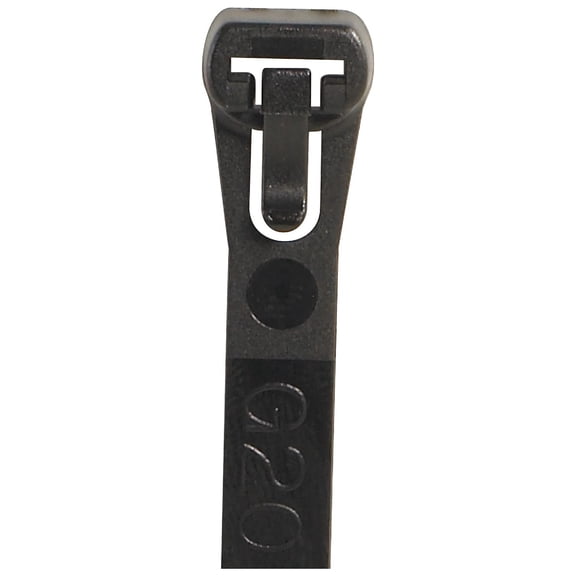 Box Packaging Releasable Cable Ties, 5 1/2", Black, Pack Of 1,000