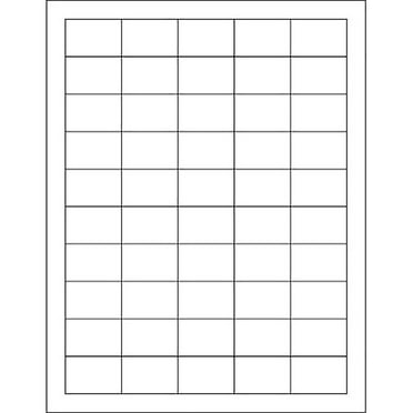 Box Partners Removable Rectangle Laser Labels 1 1/2" x 1" White 5000/Case LL260