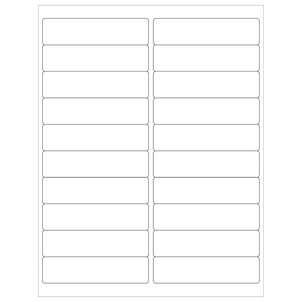 Office Depot® Brand Removable Rectangular Laser Labels, LL264, 4