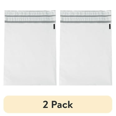 (2 pack) Box Partners Returnable Poly Mailers 19" x 24" White 100/Case RPM1924