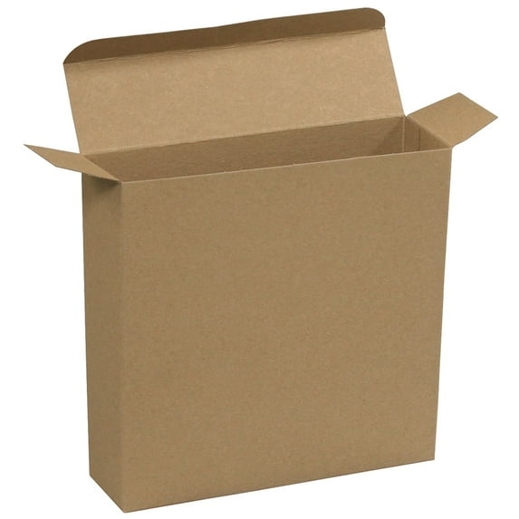 Box Partners Reverse Tuck Folding Cartons 7 1/4" x 2" x 7 1/4" Kraft 250/Case RTC57