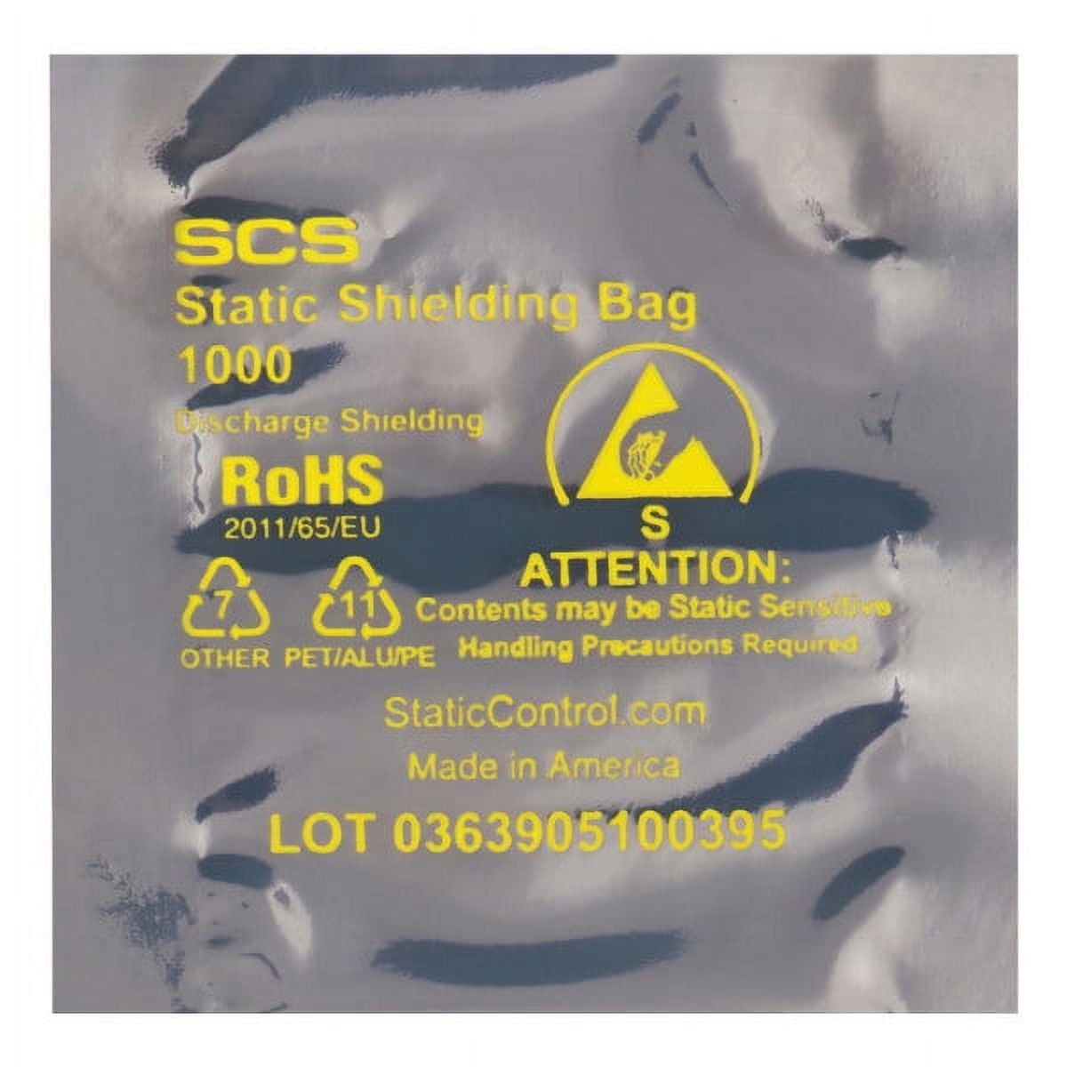 Box Partners STC112 4 x 7 in. 3.1 Mil Open End Static Shielding Bags Case, Pack of 100