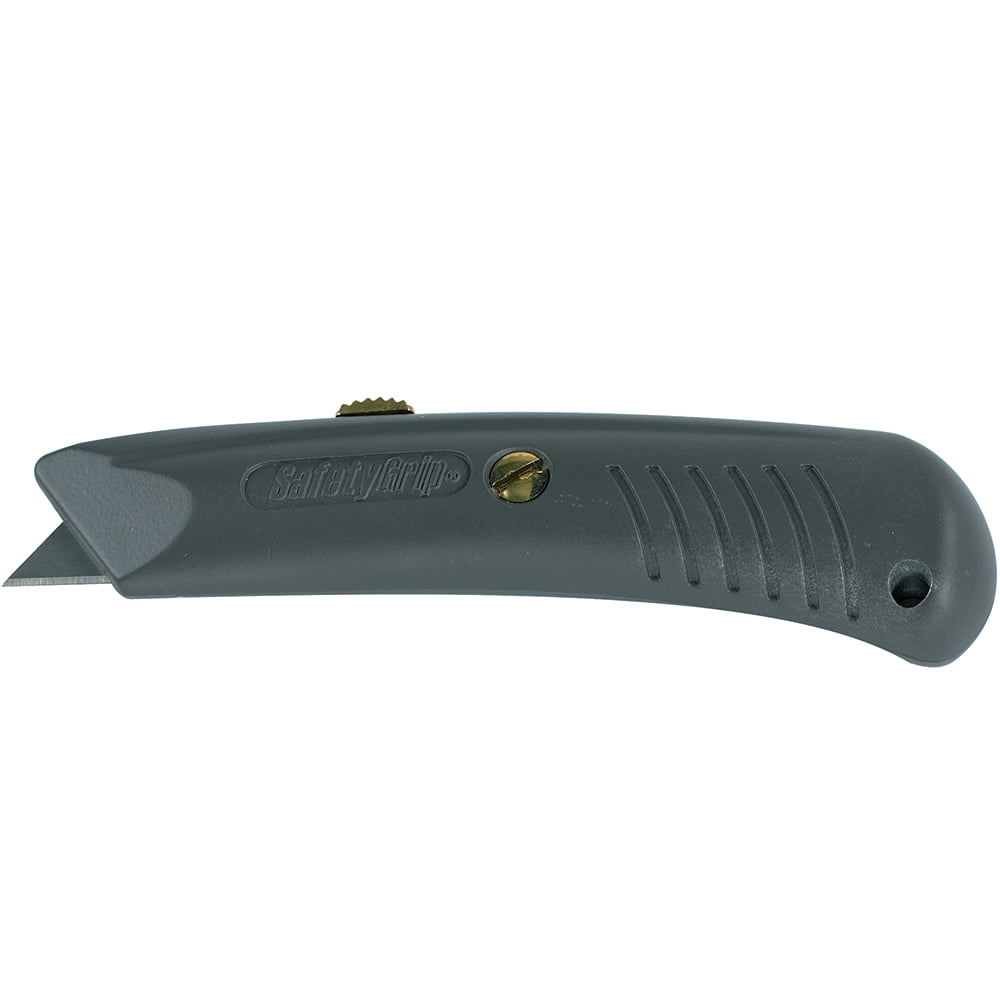 Box Partners Safety Grip Utility Knife Gray 10/Case KN114