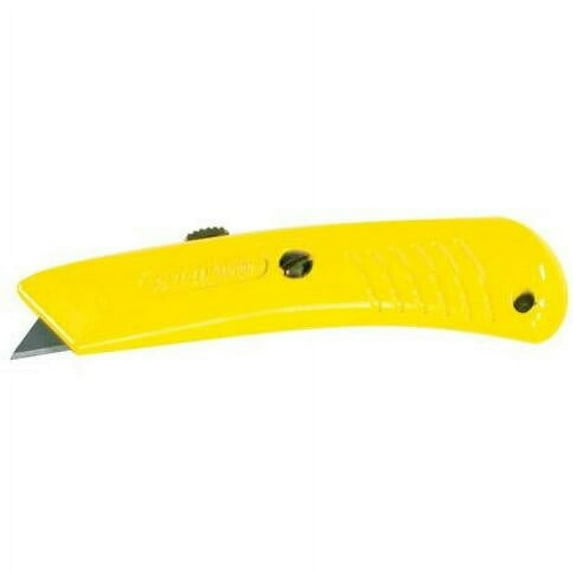 Box Partners Safety Grip Utility Knife Yellow 10/Case KN113