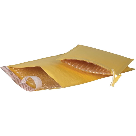 Office Depot® Brand Kraft EZ Open Tear-Tab Bubble Mailers, #1, 7 1/4" x 12", Pack Of 25