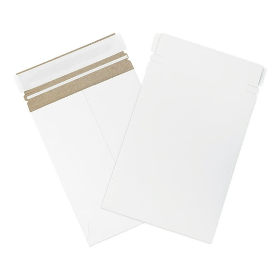 Box Partners Self-Seal Flat Mailers,6x8,White,100/CS - BXP RM1SS