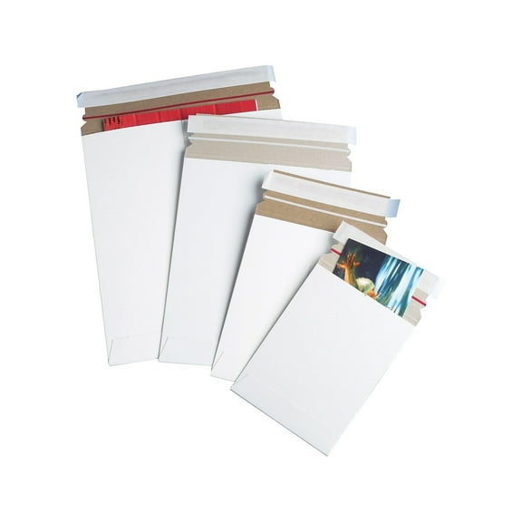 Box Partners Self-Seal Flat Mailers 9" x 11 1/2" White 25/Case RM2SS25PK