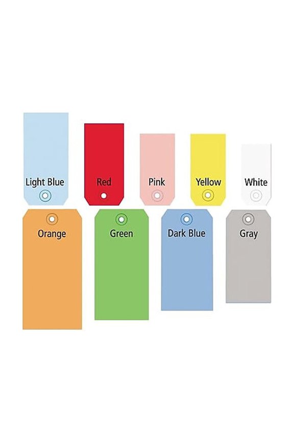 Shipping Tags 13 Pt. 3 1/4" x 1 5/8" Red 1000/Case G11021E