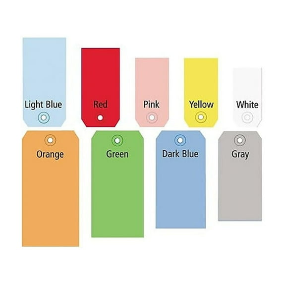 Partners Brand Ship Tag,13 Pt,5 3/4x2 7/8",Yel,PK1000 G11071C