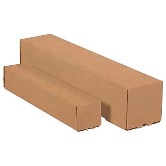 Box Partners Square Mailing Tubes 5" x 5" x 25" Kraft 25/Bundle M5525K
