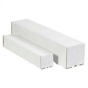 Office Depot  Brand White Square Mailing Tubes, 5 x 5 x 43, Pack Of 25