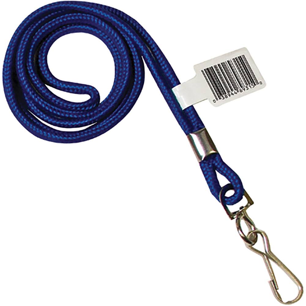 Box Partners Standard Lanyard with Hook 36" Blue 24/Case LY102