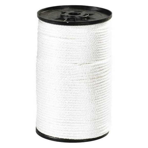 Office Depot Brand Solid Braided Nylon Rope, 2,300 Lb, 3/8" x 500', White