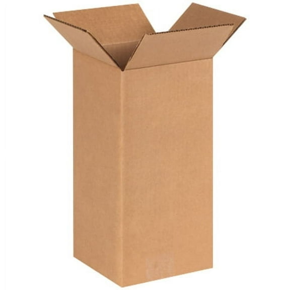 Box Partners Tall Corrugated Bxs,6x6x12,Kraft,25/BDL - BXP 6612