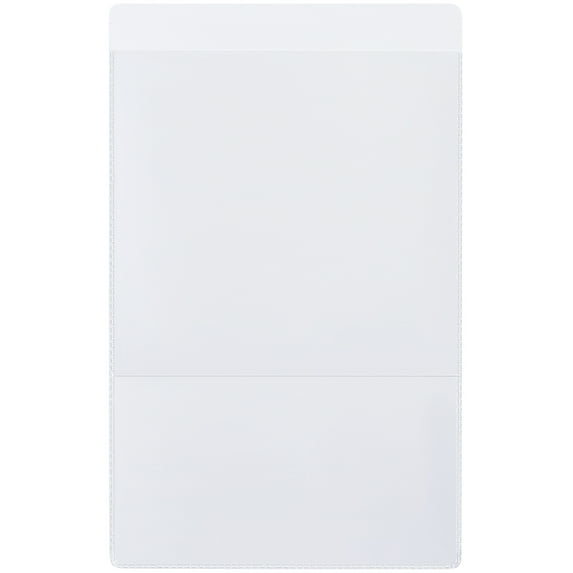 Box Partners Top Loading Self-Adhesive Holder 5" x 8" Clear 50/Case JTH252