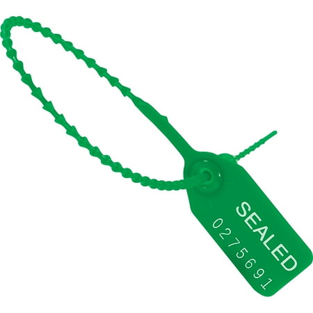 Partners Brand Tug Tight Pull-TightSeals,9",Grn,PK100 SE1001G