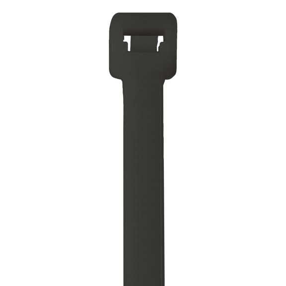 Cable Tie, 36 in L, Black, Nylon, 175 lb Strength, 100 PK