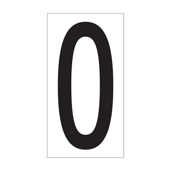 Box Partners Vinyl Warehouse Letter Labels "O" 3 1/2" Black/White 50/Case DL9310O