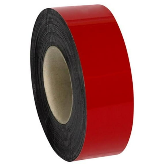 Box Partners Warehouse Labels Magnetic Rolls 2" x 50' Red 1/Case LH129